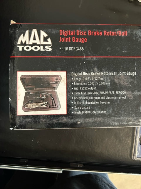 Digital Disc Brake Rotor/Ball Joint Gauge