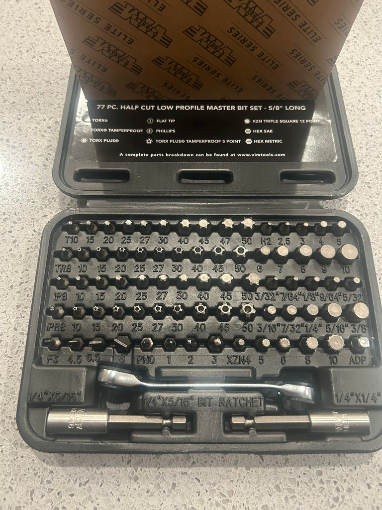 Vim half cut bit set