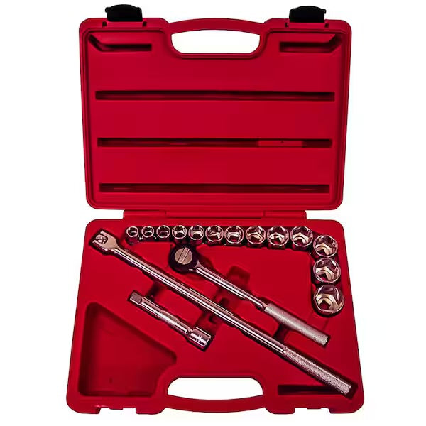 Socket Set 1/2 in. Drive 16 PC SAE 1